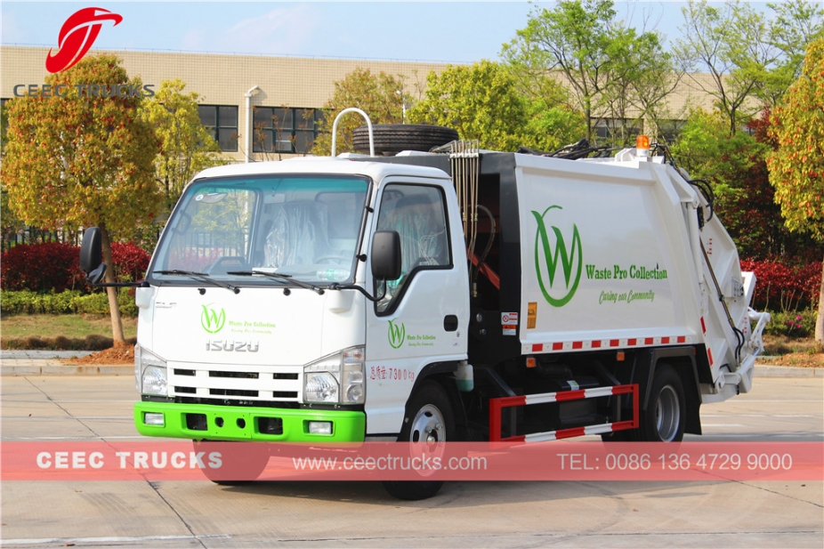 ISUZU 5cbm garbage compactor truck