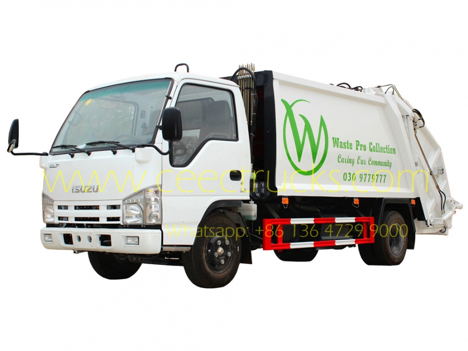 ISUZU 5cbm garbage compactor truck