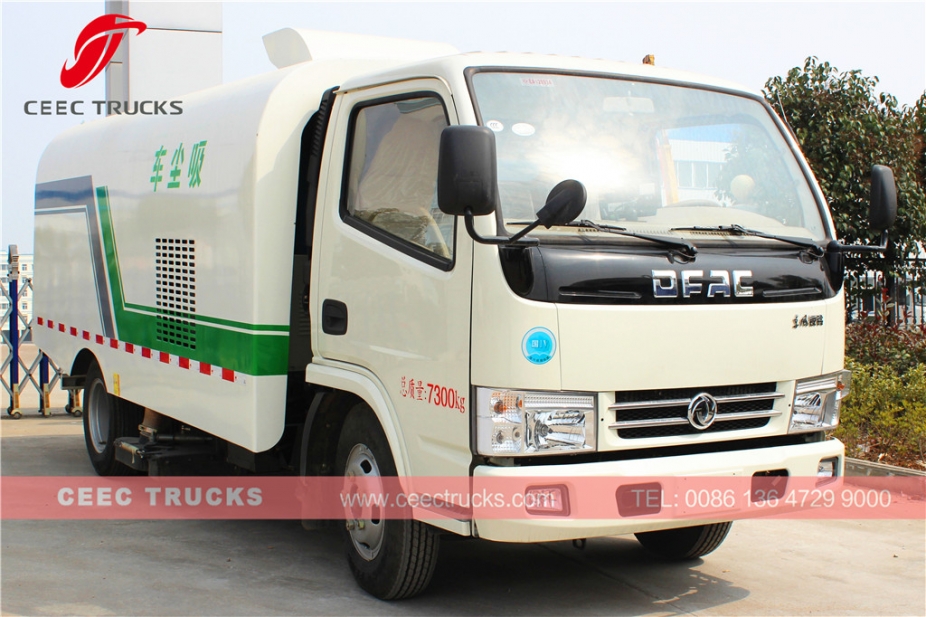 Dongfeng 5000L vacuum road sweeper truck