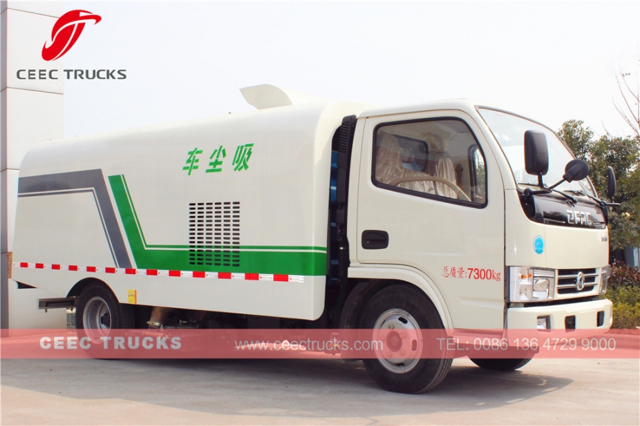 Dongfeng 5000L vacuum road sweeper truck