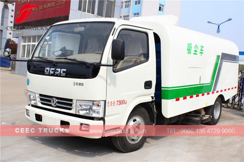 Dongfeng 5000L vacuum road sweeper truck