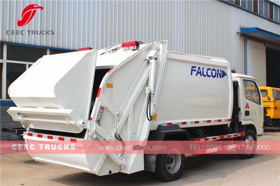 Best quality Dongfeng 5CBM garbage compactor truck