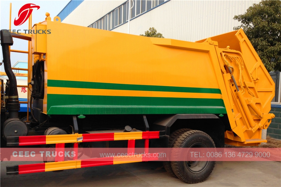 Algeria 10 cbm Dongfeng garbage compactor truck