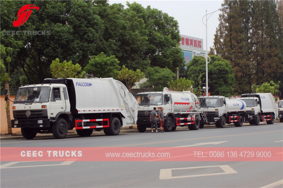 DongFeng 14 CBM waste compactor truck on sale