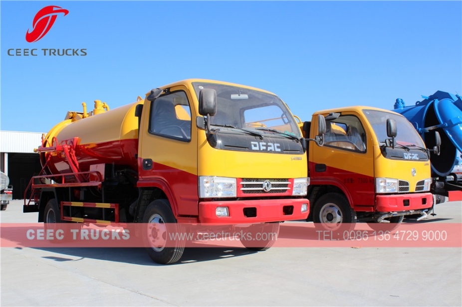 Dongfeng 4,000L Septic suction pump truck