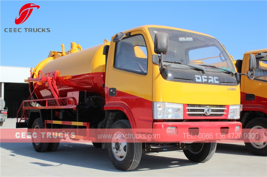 Dongfeng 4,000L Septic suction pump truck