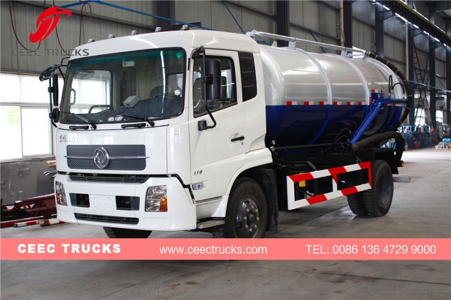 Dongfeng 10,000L vacuum tank truck