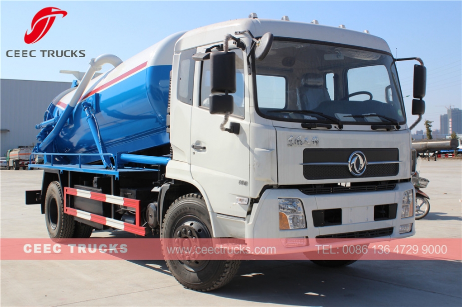 Dongfeng 10,000L vacuum sewer truck