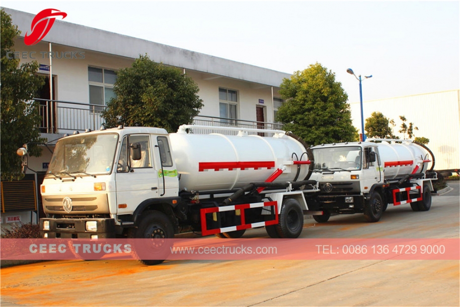 Dongfeng 10,000L vacuum tank truck