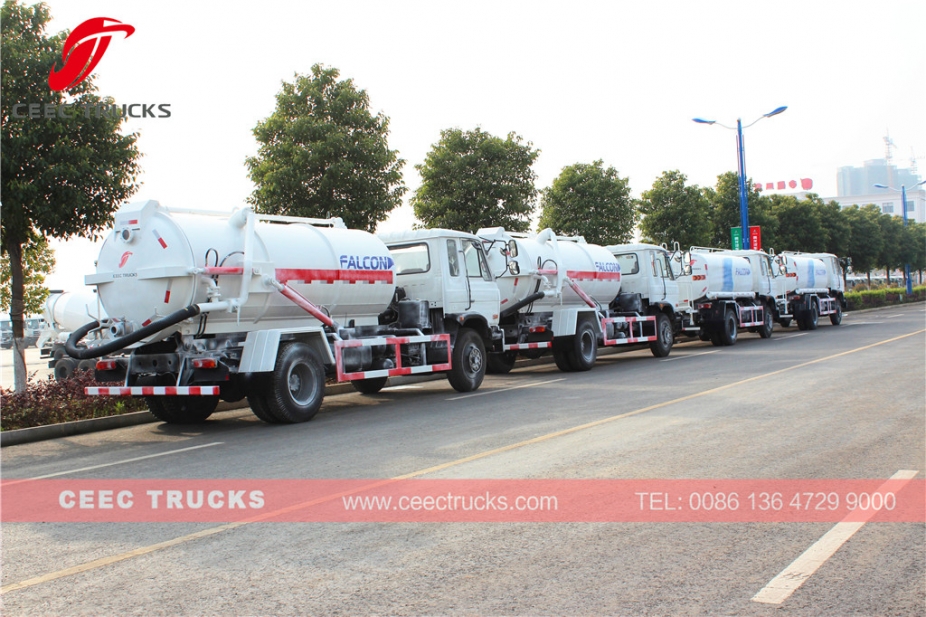 Dongfeng 10,000L vacuum tank truck