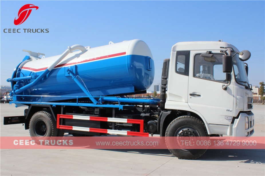 Dongfeng 10,000L vacuum sewer truck