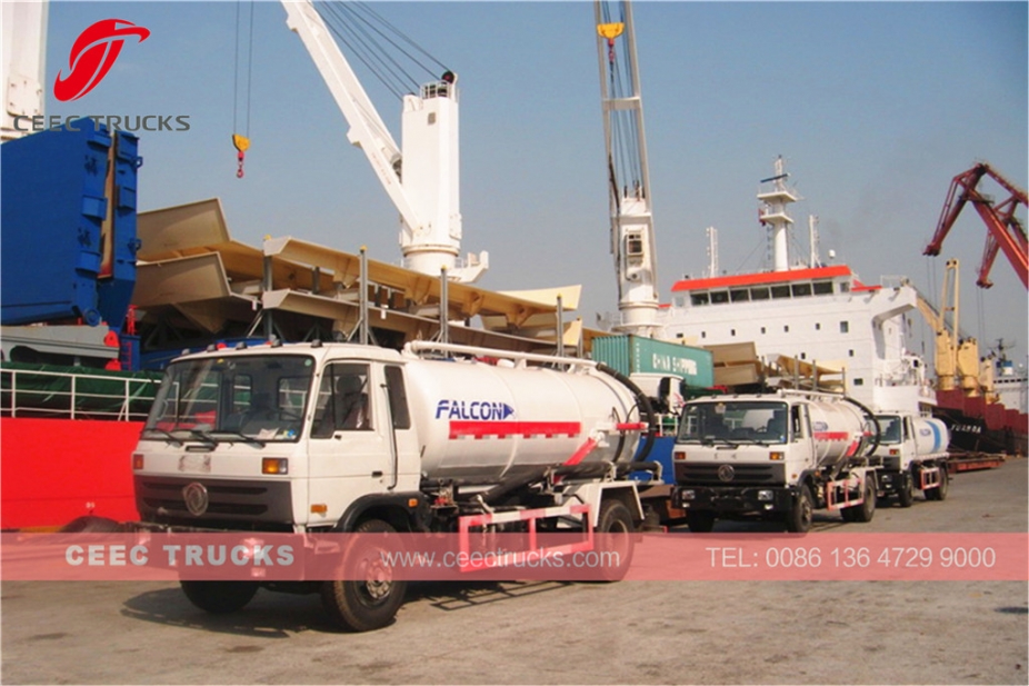 Dongfeng 10,000L vacuum tank truck