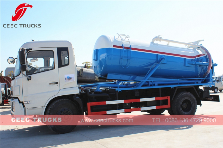 Dongfeng 10,000L vacuum sewer truck