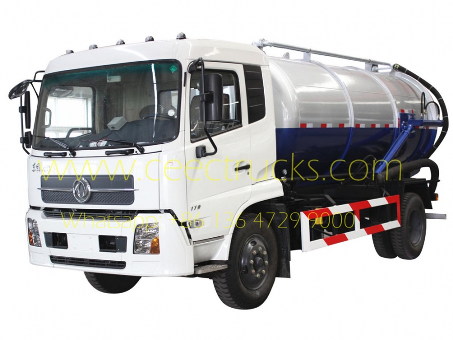 Dongfeng 10,000L vacuum tank truck