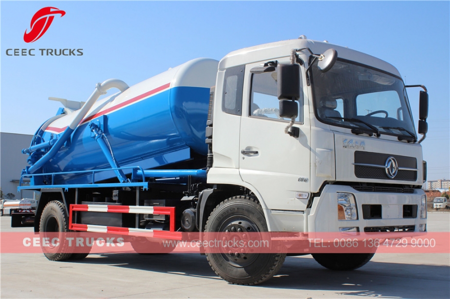 Dongfeng 10,000L vacuum sewer truck