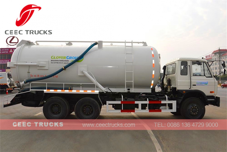 Dongfeng 16CBM sewage suction tank trak