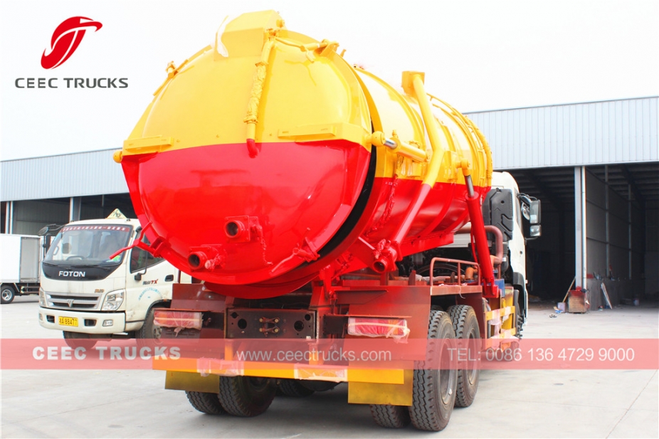 Dongfeng 16CBM vacuum sewage suction tanker truck