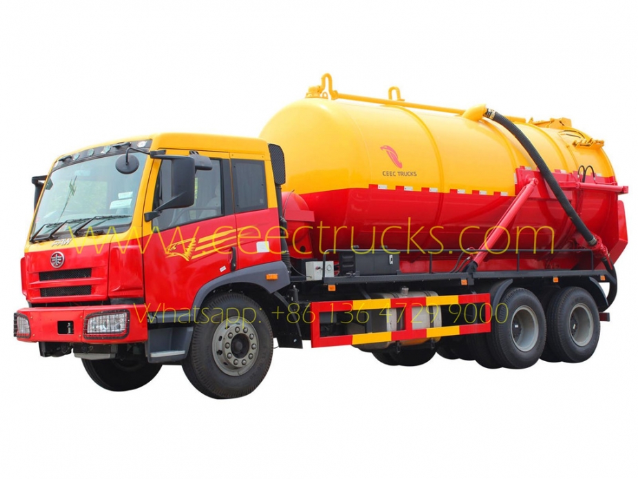 FAW 18CBM cesspit emptier tanker truck