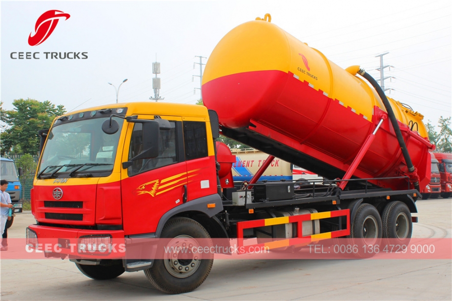 FAW 18CBM cesspit emptier tanker truck