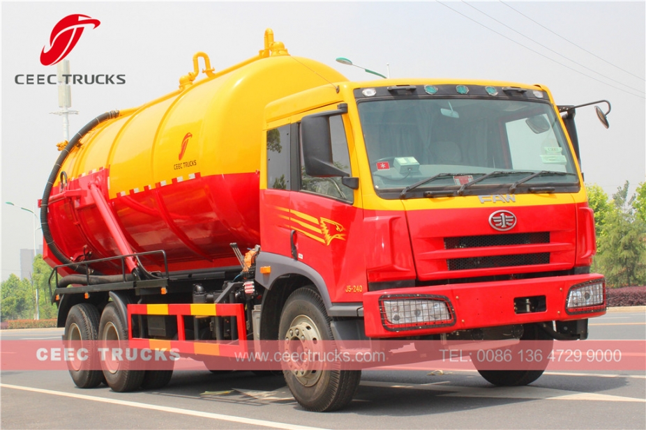 FAW 18CBM cesspit emptier tanker truck