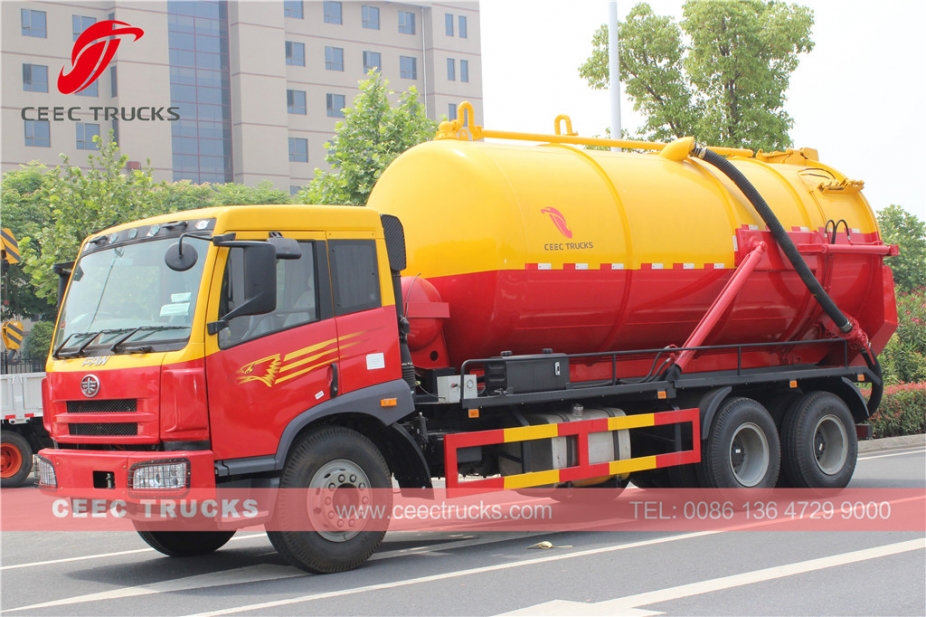 FAW 18CBM cesspit emptier tanker truck