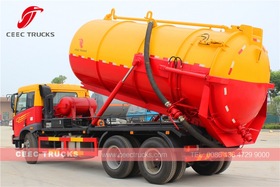 FAW 18CBM cesspit emptier tanker truck