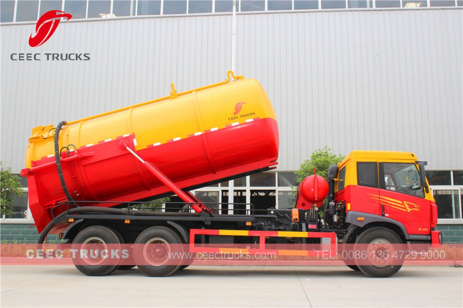 FAW 18CBM cesspit emptier tanker truck