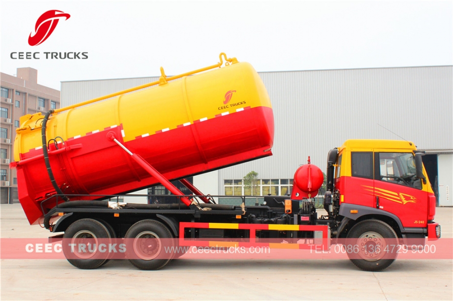 FAW 18CBM cesspit emptier tanker truck