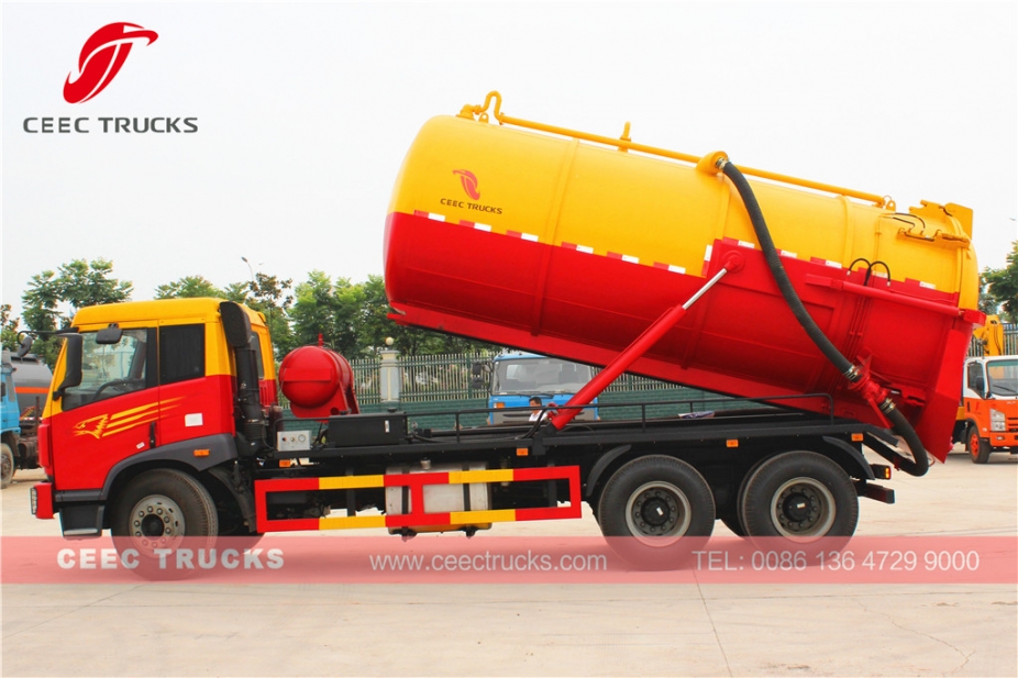 FAW 18CBM cesspit emptier tanker truck