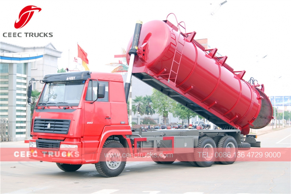 Ibinebenta ang HOWO 18CBM cesspit emptier truck