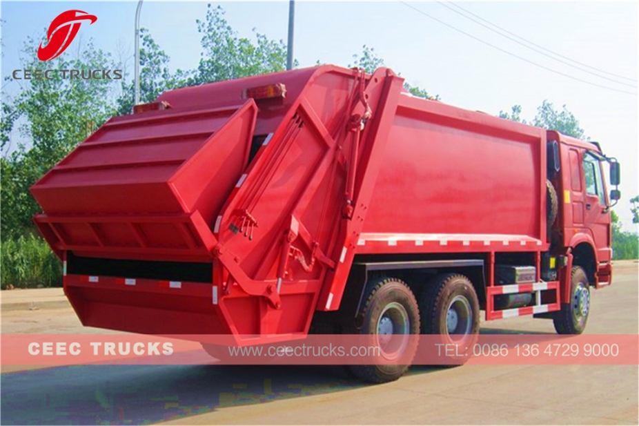 Howo 18 CBM refuse compressor truck for sale