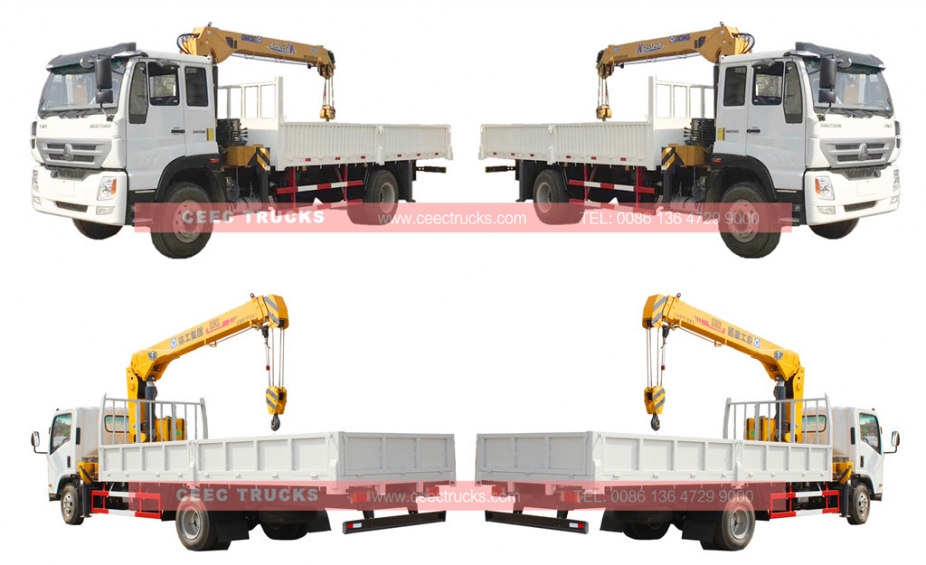 SINOTRUK 5 T truck mounted crane trucks