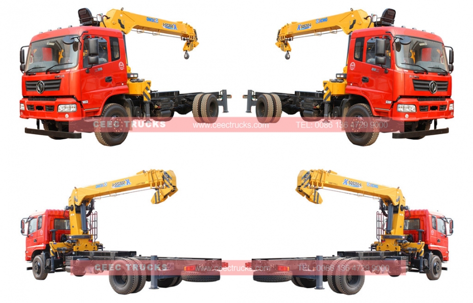 10T mobile boom crane trucks Dongfeng brand