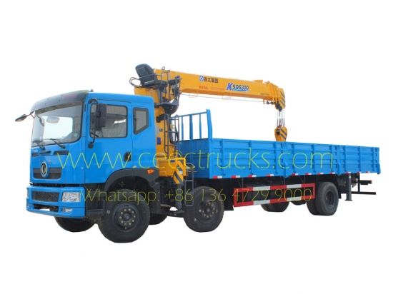 Telescopic 12T mobile boom crane trucks Dongfeng