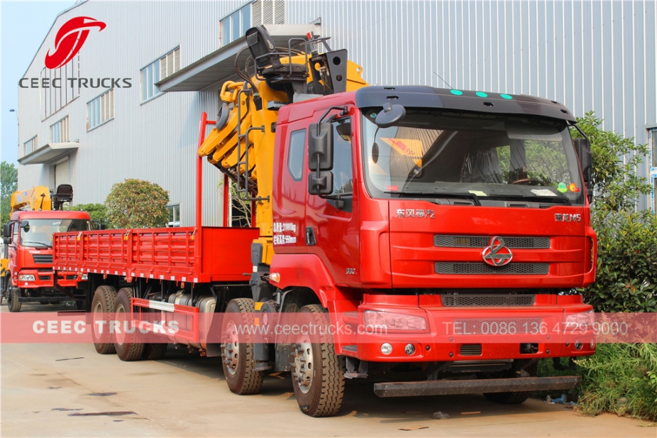 25 T knuckle boom crane truck dongfeng