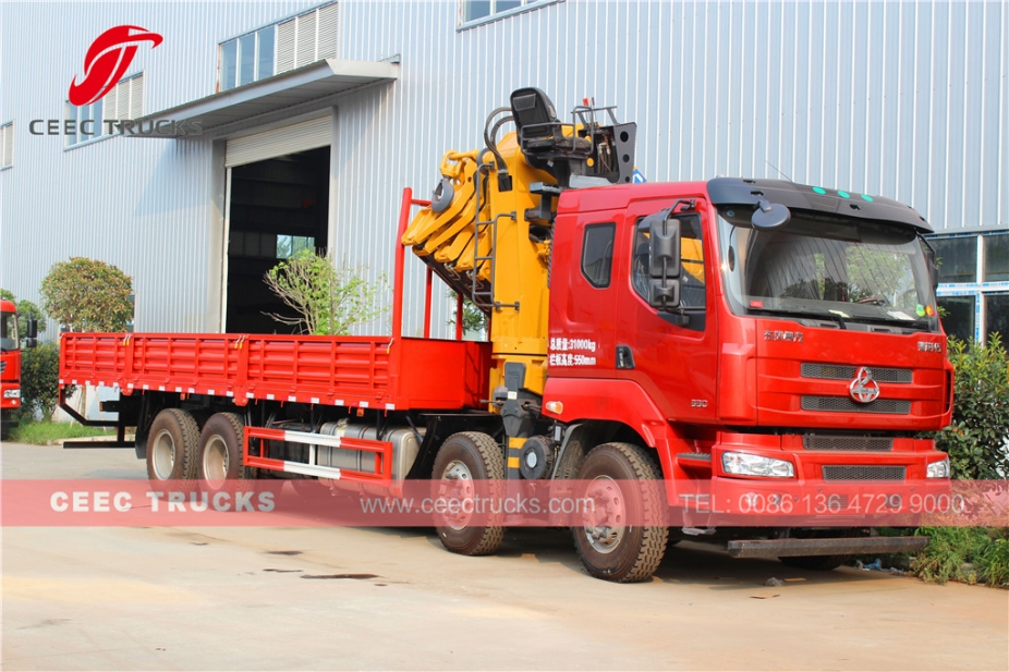 25 T knuckle boom crane truck dongfeng