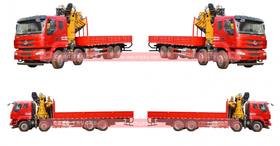 25 T knuckle boom crane truck dongfeng