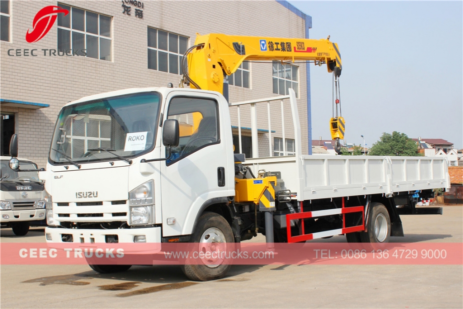 TOP quality ISUZU 5 T truck crane