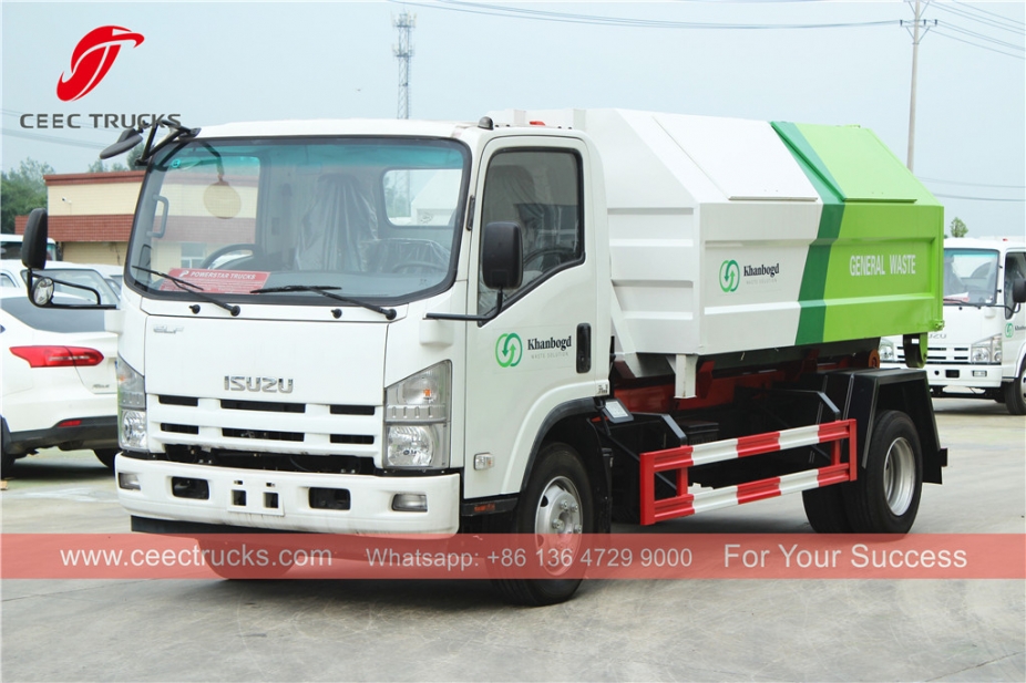 ISUZU 8cbm hook loader truck