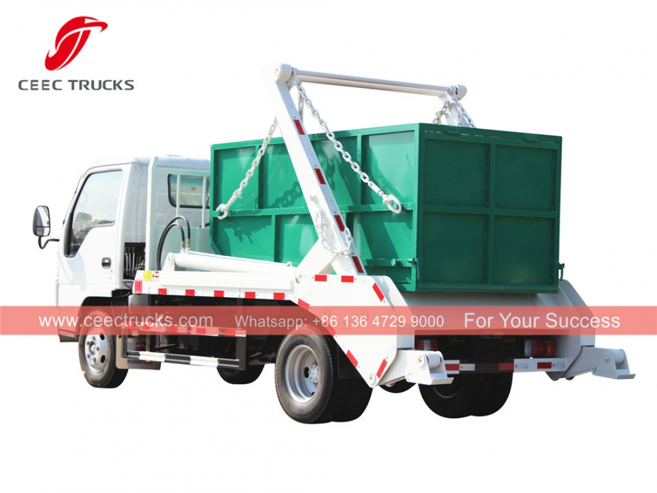 ISUZU 4CBM Swing Arm Garbage Truck