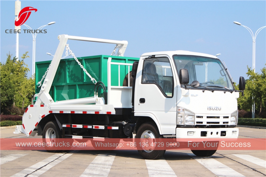 ISUZU 4CBM Swing Arm Garbage Truck