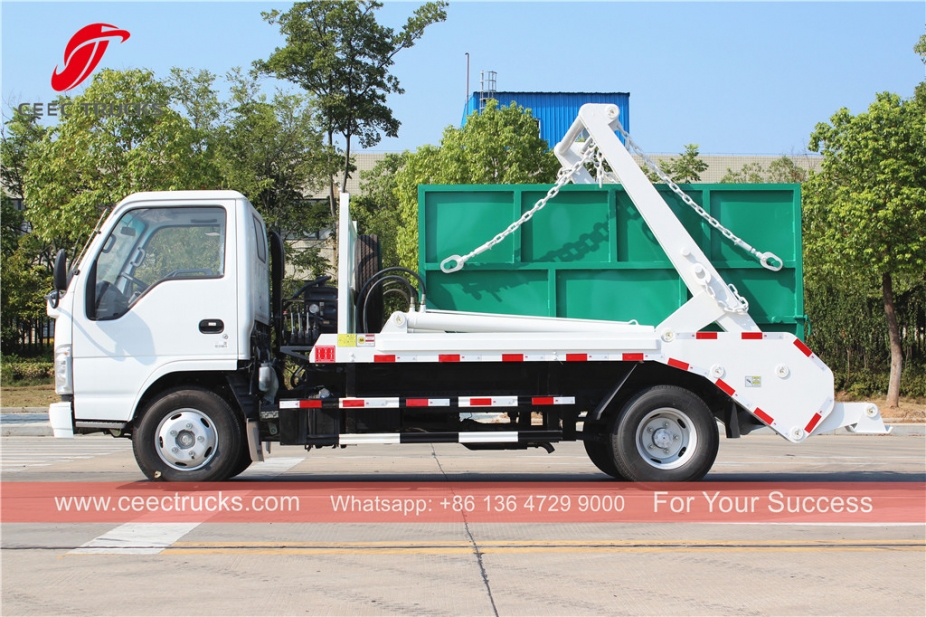 ISUZU 4CBM Swing Arm Garbage Truck