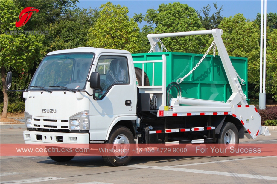 ISUZU 4CBM Swing Arm Garbage Truck