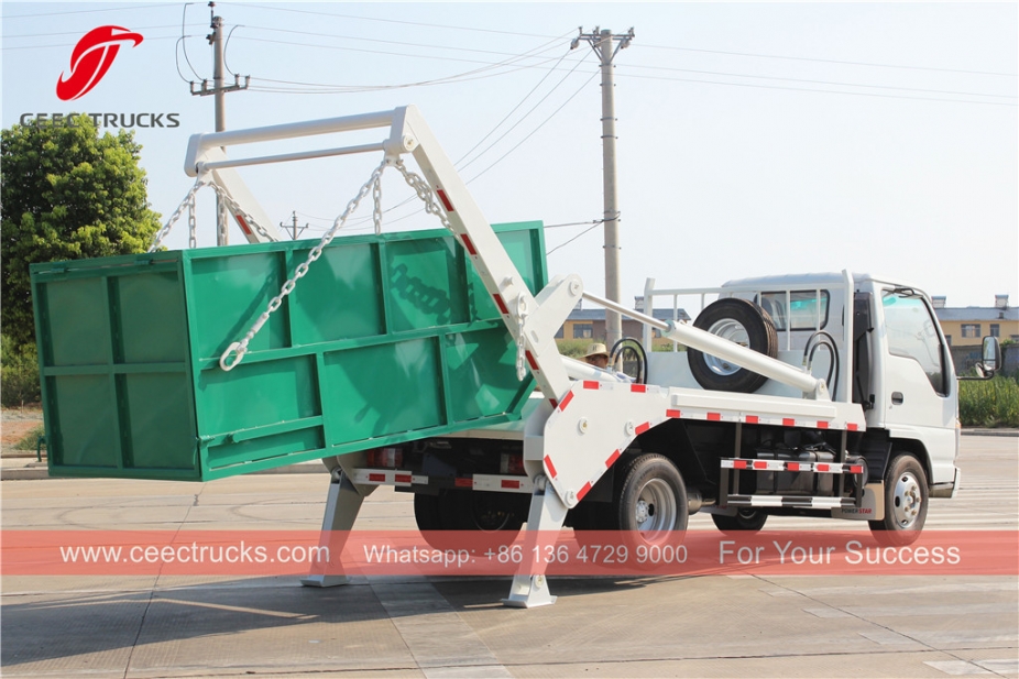 ISUZU 4CBM Swing Arm Garbage Truck