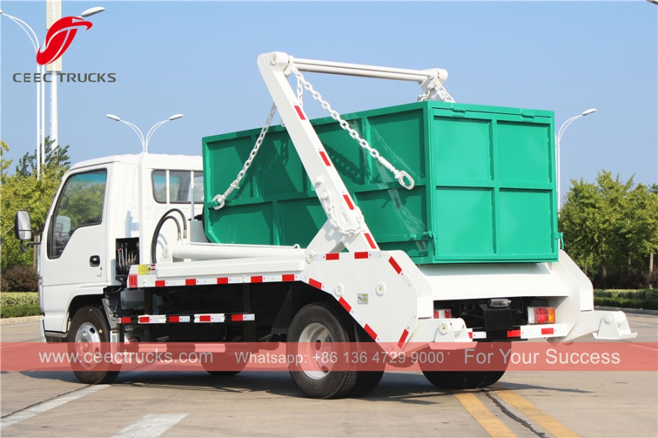 ISUZU 4CBM Swing Arm Garbage Truck