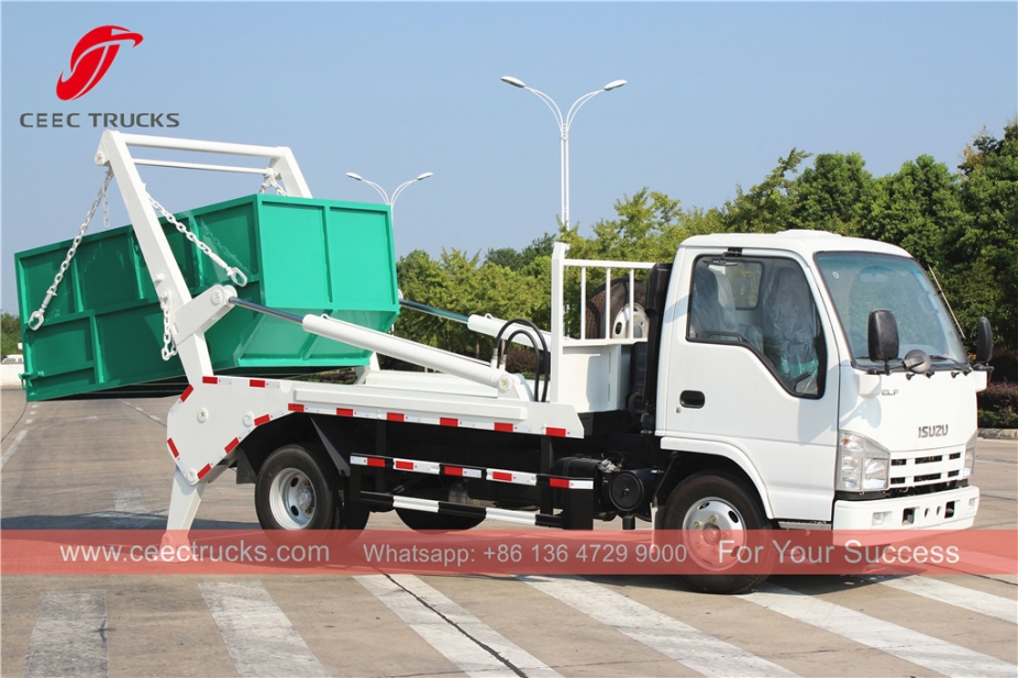 ISUZU 4CBM Swing Arm Garbage Truck