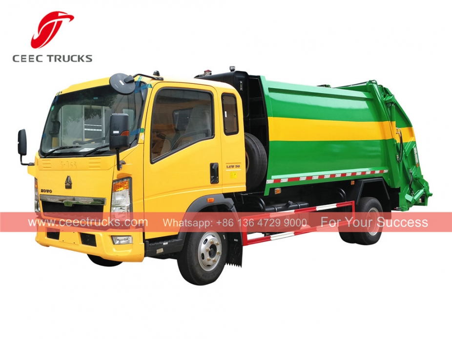 HOWO 8cbm RHD compactor truck