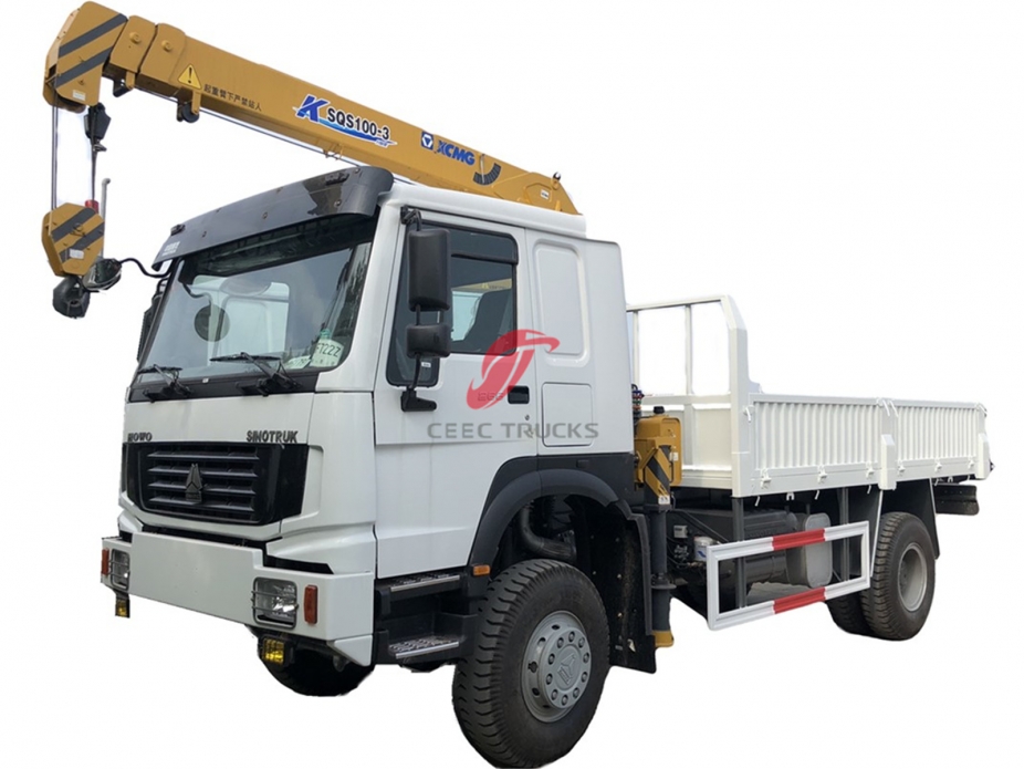 4Tons Telescopic Crane Truck HOWO