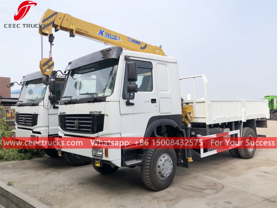 4Tons Telescopic Crane Truck HOWO