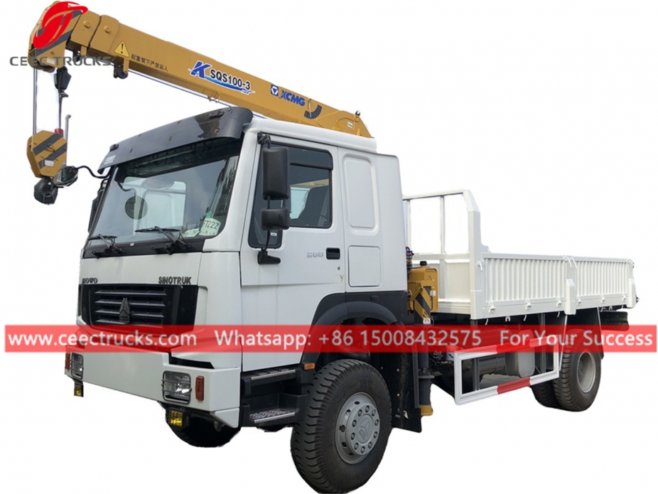 4Tons Telescopic Crane Truck HOWO